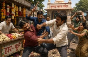हार-फुलांच्या ग्राहकावरून वाद; कोंढणपूरमध्ये दोन्ही गटांत तुफान हाणामारी, पोलिसांत परस्परविरोधी तक्रारी
